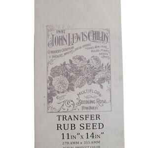 Redesign with Prima Rub Seed 11 X 14 Charcoal Vintage Decor Transfer